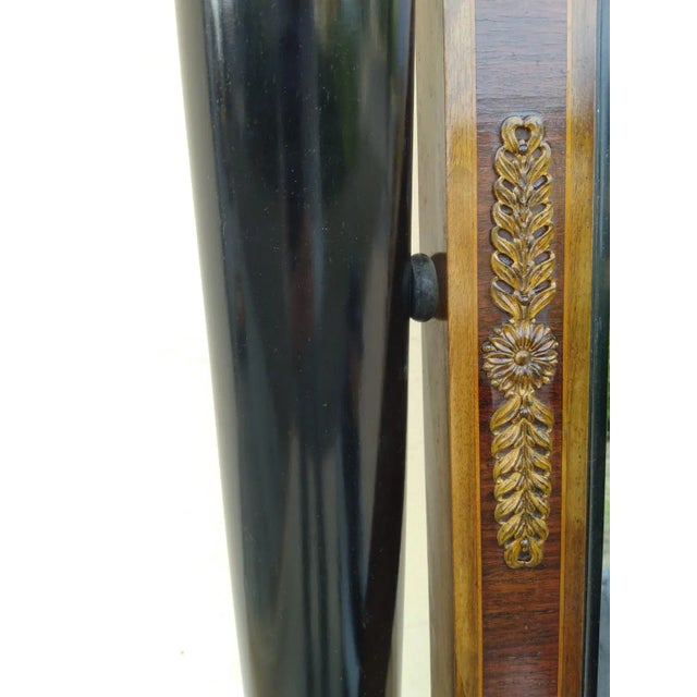 Brown Brown Walnut Psyche Mirror For Sale - Image 8 of 10