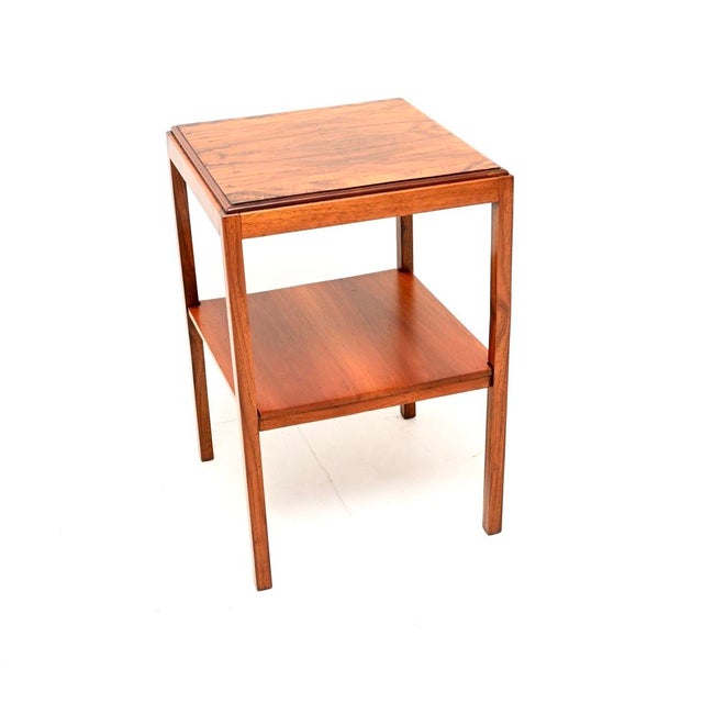 Wood Art Deco Burr Walnut Side Table, 1930s For Sale - Image 7 of 7