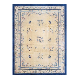 Pasargad Home Antique Peking Area Rug, 8'11'' X 11' 9'' For Sale