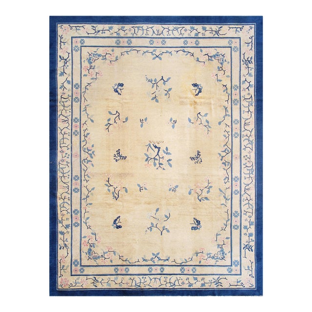 Pasargad Home Antique Peking Area Rug, 8'11'' X 11' 9'' For Sale