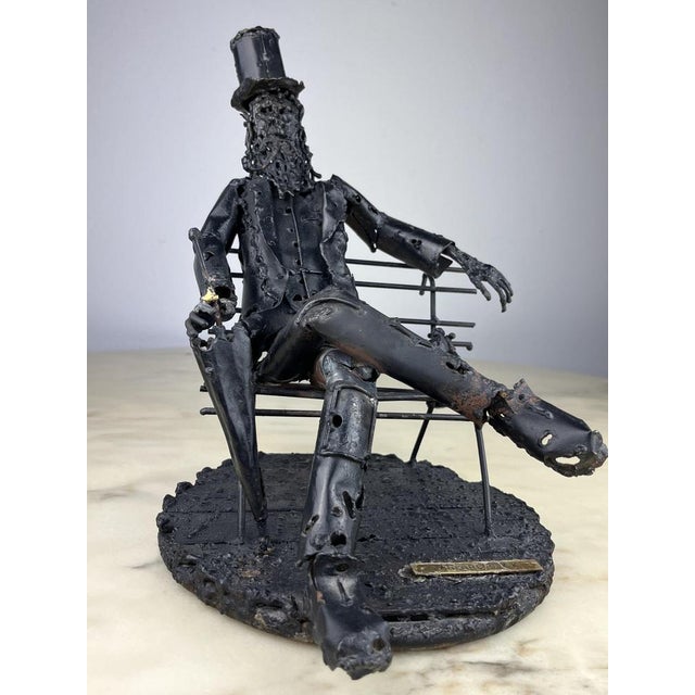 Brutalist Iron Sculpture by Janlorè G. K. K., Italy, 1970s For Sale - Image 13 of 18