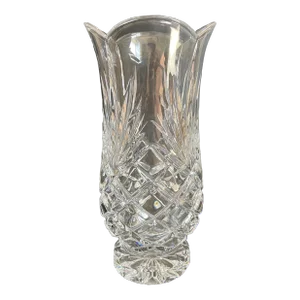 Vintage Flared Cut Crystal Vase
