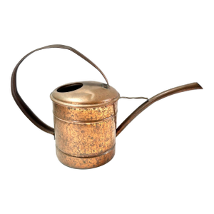 Vintage Copper Watering Can With Long Spout – Large Garden Vessel