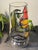 Abstract 1987 Signed Italo Scanga Neo-Expressionist Hand-Painted Blown Glass Pilchuck Vase For Sale - Image 3 of 11