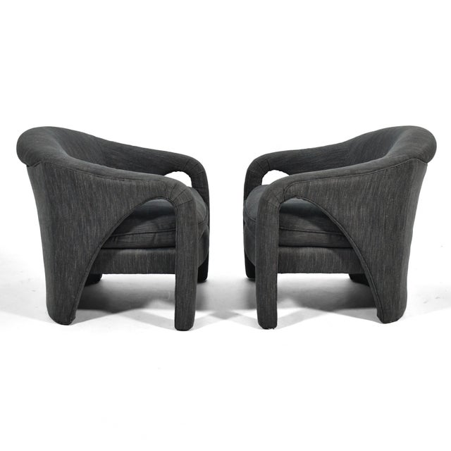 Dark Gray Pair of Elephant Chairs by Weiman For Sale - Image 8 of 10