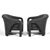 Dark Gray Pair of Elephant Chairs by Weiman For Sale - Image 8 of 10