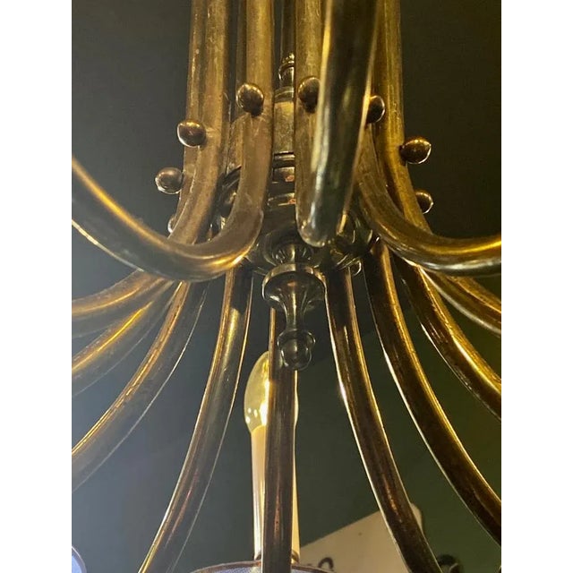 Vintage Twelve-Arm Chandelier, 1950s For Sale - Image 14 of 18