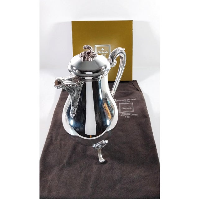 Christofle 1950s Christofle Pompadour Model Coffee Pot For Sale - Image 4 of 7