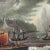 Antique 19th Century Primitive Folk Art Seascape With Sailboats, Oil on Canvas For Sale In Philadelphia - Image 6 of 9