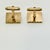 1950s 1950s Mid-Century Boho Chic Brutalist Hollywood Regency Cuff Links - A Pair. For Sale - Image 5 of 7