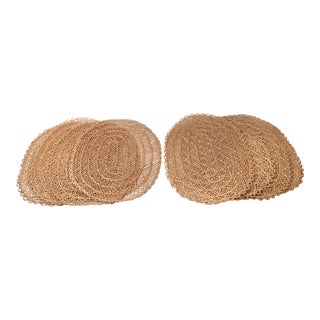 Vintage Straw Placemats - Set of 8 For Sale