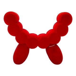 Postmodern Velvet Armchair, 1990s For Sale