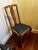 Set of 6 Vintage Custom Bench-Made Queen Anne Walnut Dining Chairs with Burl Description: A remarkably charming and...