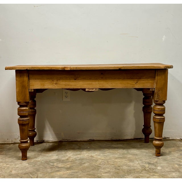 19th Century English Pine Prep Table For Sale - Image 10 of 10