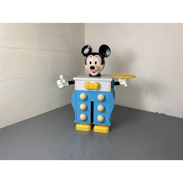 Iconic early edition Postmodern design “Mickey Mouse” commode, cabinet or chest of drawers, made of laminated wood,...