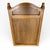 Glass Large Antique English Rustic Pine Farmhouse Wall Mirror with Arched Wicker Panel For Sale - Image 7 of 10