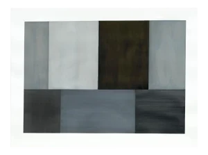 Tom McGlynn "Test Pattern 2 (Grey Study)", Painting