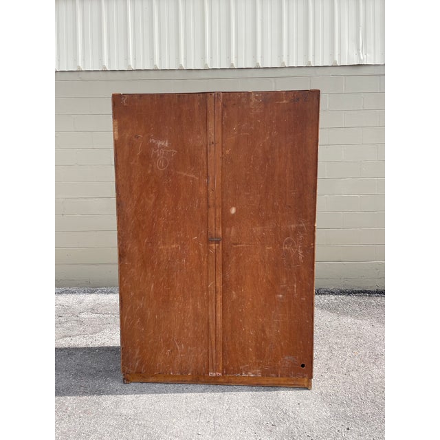 Vintage Austinsuite Oak Double Wardrobe For Sale - Image 10 of 13