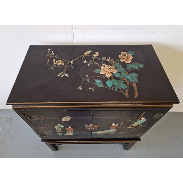 Oriental Cabinet in Oak For Sale - Image 10 of 11