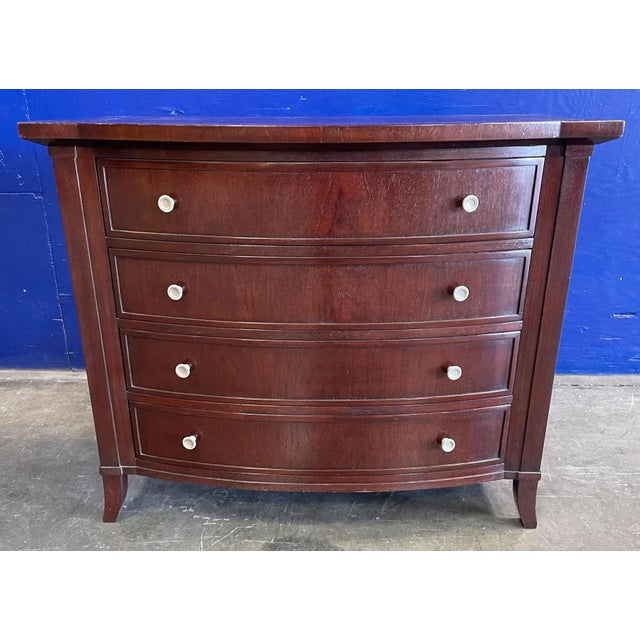 Walnut & Brass Zachary Chest From the Madeline Stuart Collection For Sale - Image 4 of 12