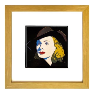 1983 Andy Warhol Pop Art Ingrid Bergman With Hat 3 Framed For Sale