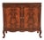 Romweber Antique French Provincial Louis XV Flame Mahogany Buffet Server or Bar Cabinet, Newly Refinished For Sale