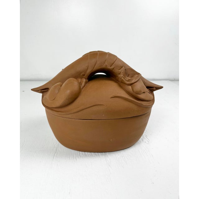 Vintage Swan Island Pottery Maine Lobster Covered Dish For Sale - Image 4 of 11