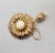 Napier Vintage Signed Napier Goldtone Yellow Cabochon Flower & Bud Brooch For Sale - Image 4 of 8