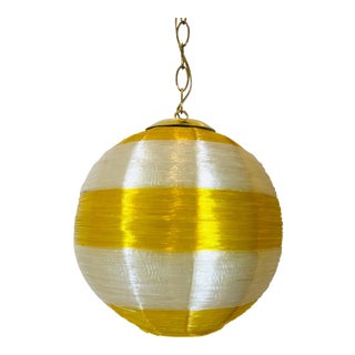 Mid-Century Spun Fiberglass Light Fixture For Sale