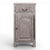 Rustic Bedside Table with Painted Details For Sale - Image 6 of 6