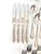 A polished Wallace stainless steel flatware set with simple teardrop-shaped handles and clean, versatile lines. The...