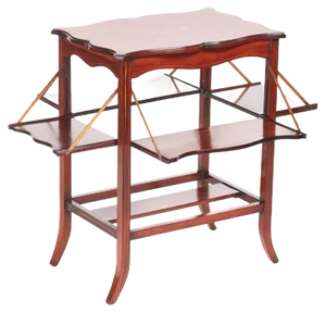 Antique Edwardian Inlaid Hardwood Centre Table
