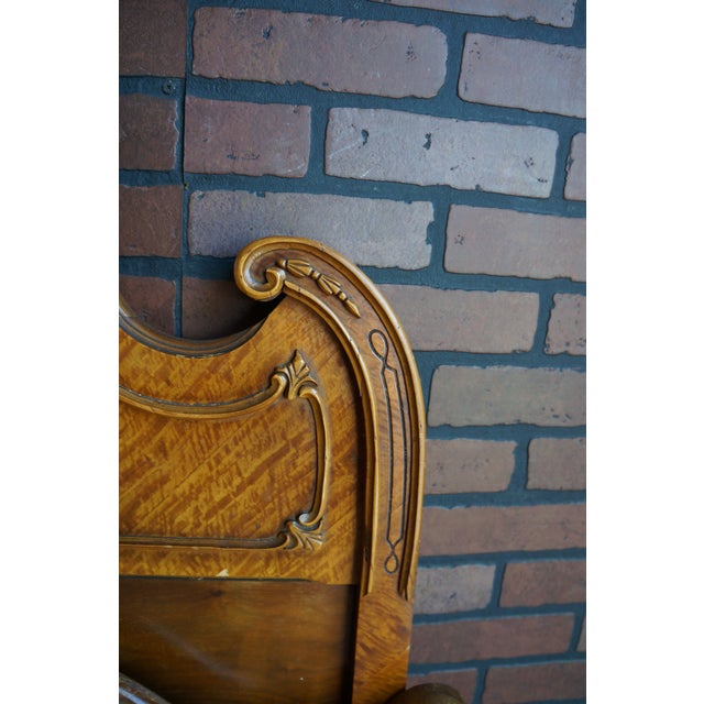 Antique French Style Full Bed Frame For Sale - Image 6 of 10