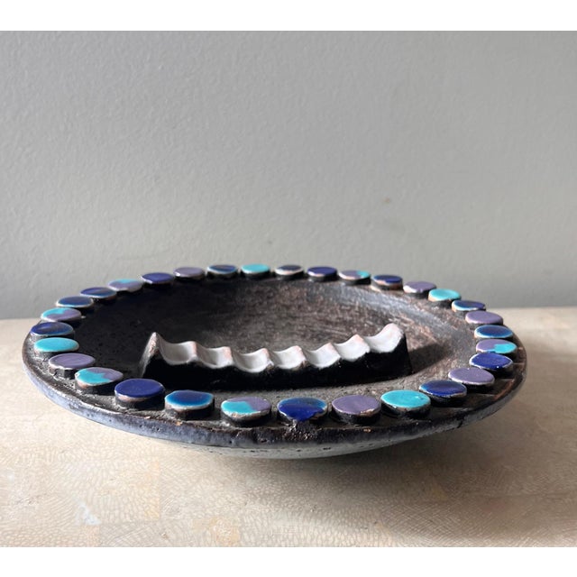 Mid 20th Century Monumental Ceramic Ashtray by Aldo Londi for Bitossi, Italy 1960s For Sale - Image 5 of 12