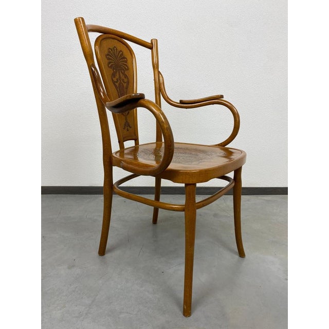 Office Chair attributed to Jacob & Josef Kohn, 1890s For Sale - Image 5 of 11