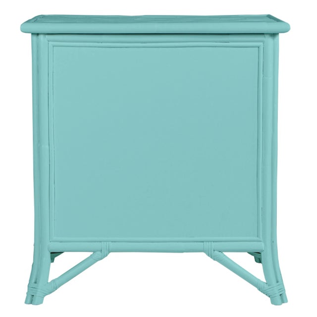 Not Yet Made - Made To Order Aruba One-Drawer Nightstand - Turquoise For Sale - Image 5 of 7