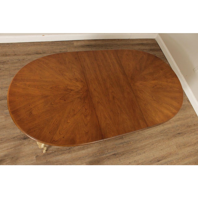 Henredon Henredon French Provincial Style Expandable Dining Table For Sale - Image 4 of 12