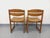 Vintage Sleigh Chairs in Beech and Cane, 1970s, Set of 2 For Sale - Image 6 of 18