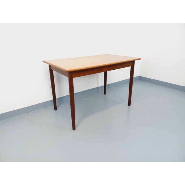 Vintage Scandinavian Style Rectangular Dining Table in Teak and Melamine, 1950s-1960s For Sale - Image 4 of 18