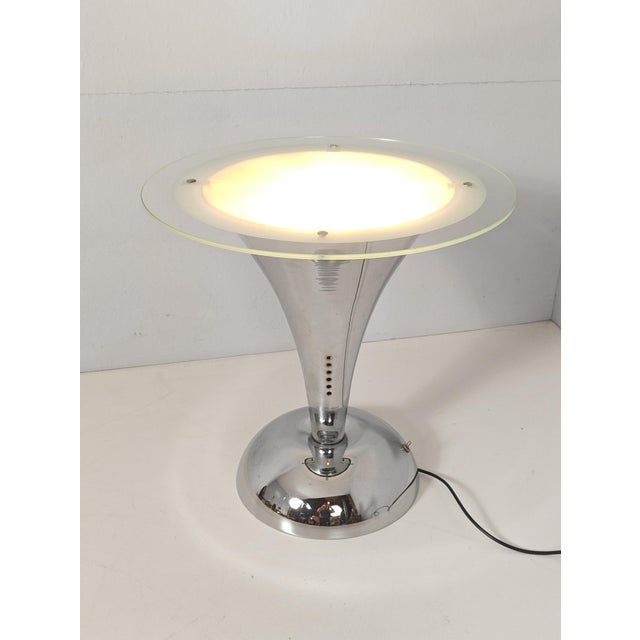 Silver Mid-Century Modern Illuminated Cocktail Coffee Table, 1970s For Sale - Image 8 of 12