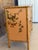 1990s Vintage Coastal Tortoise Bamboo Sideboard Cabinet With Floral Decoupage & Crackle Finish For Sale - Image 5 of 12