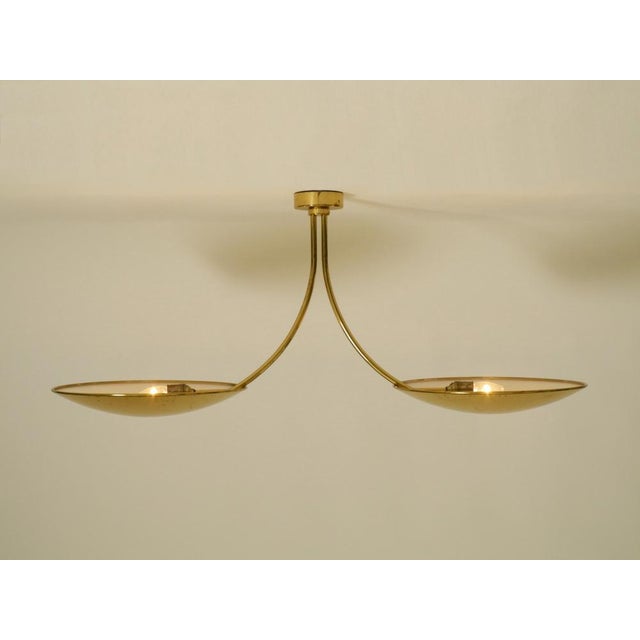 1970s Vintage German Duan Brass Pendant Lamp by Florian Schulz, 1970s For Sale - Image 5 of 17