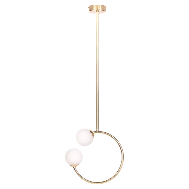 Gabriela Brass Ceiling Lamp by Royal Stranger For Sale