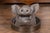 Ceramic English 1880s Terracotta Hog Head Mounted on New Custom Circular Iron Frame For Sale - Image 7 of 12