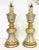 Vintage Italian Fluted Wood Silver and Gold Gilt Lamps- a Pair For Sale - Image 13 of 13