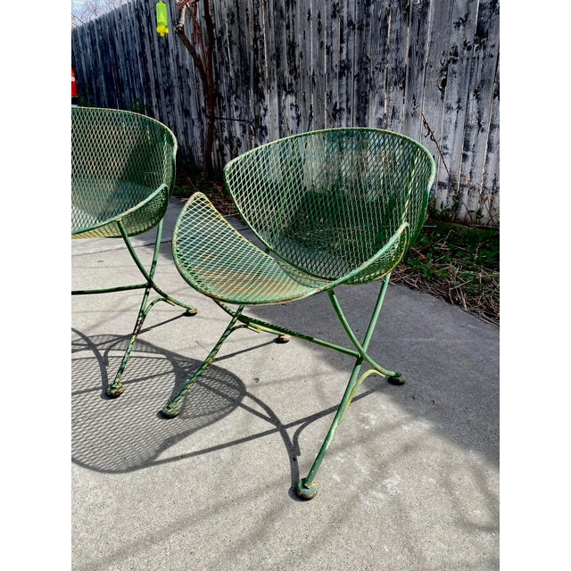 1950s 1950's 3 Piece 'Clamshell' Patio Set Attributed to Maurizio Tempestini for Salterini For Sale - Image 5 of 6