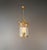 Antique French Lantern Chandelier Louis XVI Style Brass and Glas Gold Handmade For Sale - Image 4 of 8