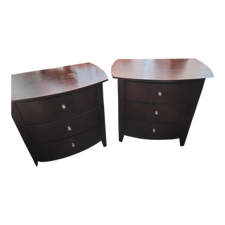 Retro Mission Style Bedside Tables - a Pair For Sale