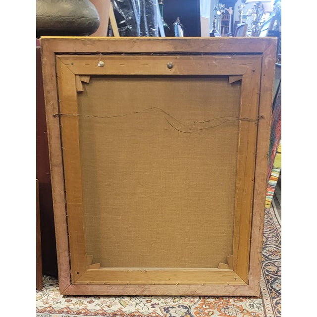 American Vintage Oil Painting of a Colonial Noble William Merchant 1755 For Sale - Image 3 of 13