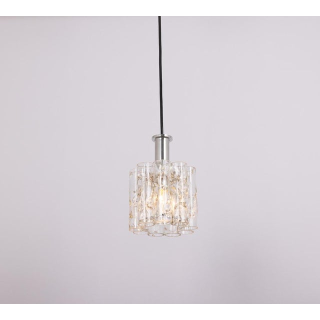 Petite Murano Tubes 1 of 5 Pendant Lights by Doria, 1970s For Sale - Image 10 of 13